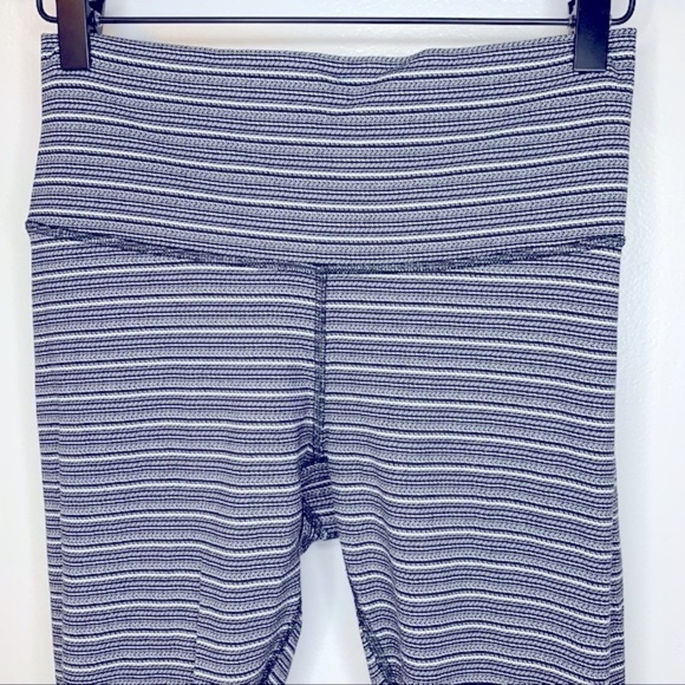 Lululemon High Times Pant Leggings‎ Textured Stripe Black Deep Coal - Picture 9 of 13